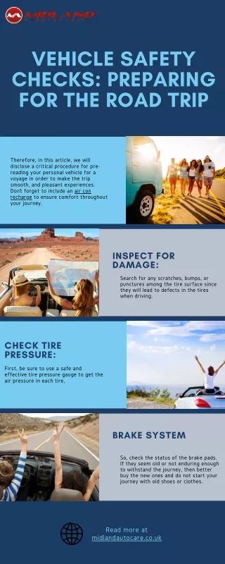 Vehicle Safety Checks Preparing for the Road Trip