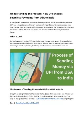 Understanding the Process_ How UPI Enables Seamless Payments from USA to India