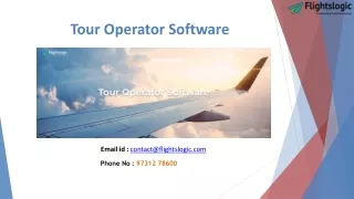 Tour Operator Software