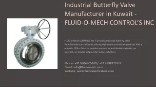 Industrial Butterfly Valve Manufacturer in Kuwait, Best Industrial Butterfly Val