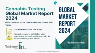 Cannabis Testing Market Share Analysis, Growth Rate, Outlook By 2033