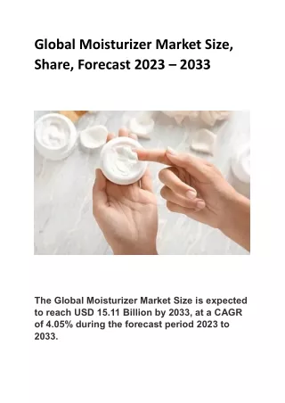 Moisturizer Market (1)