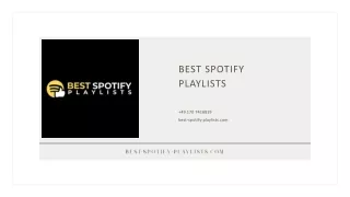 Best Spotify Playlists