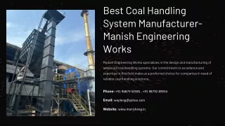 Best Coal Handling System Manufacturer, Coal Handling System Manufacturer