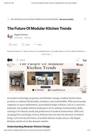 The Future Of Modular Kitchen Trends
