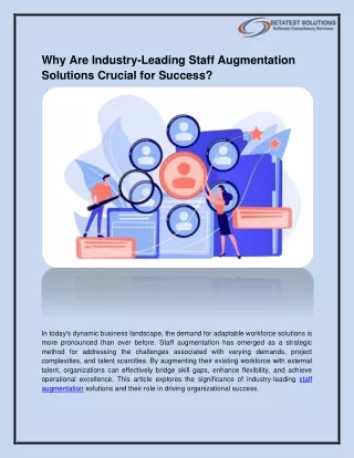 Why Are Industry-Leading Staff Augmentation Solutions Crucial for Success?