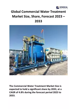 Global Commercial Water Treatment Market Size