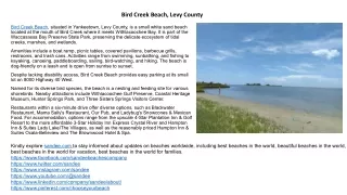 Bird Creek Beach: Tranquil Retreat in Yankeetown, FL