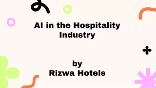 AI in the Hospitality Industry