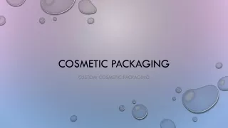 Cosmetic Packaging