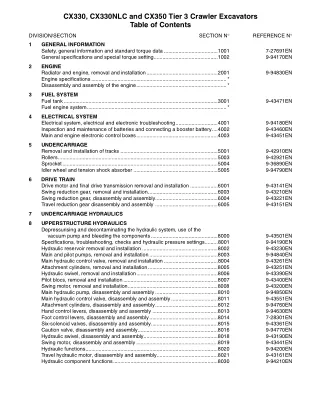 CASE CX350 TIER 3 CRAWLER EXCAVATOR Service Repair Manual