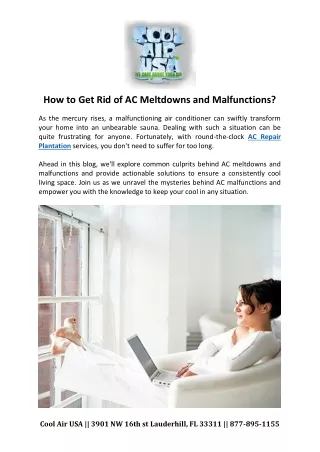 How to Get Rid of AC Meltdowns and Malfunctions?