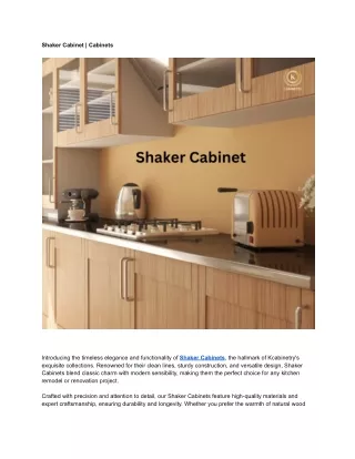 Shaker Cabinet _ Cabinets