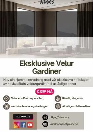 Eksklusive velourgardiner – Luksuriøse, rimelige og uimotståelige