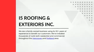 i5 Roofing & Exteriors Inc.