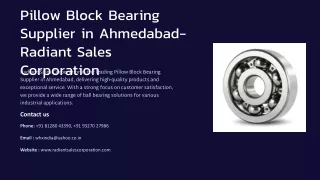 Pillow Block Bearing Supplier in Ahmedabad, Best Pillow Block Bearing Supplier i