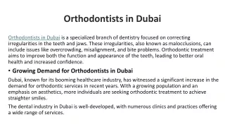 Orthodontists in Dubai