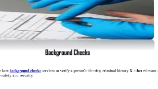 Background Checks