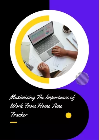 Maximizing The Importance of work from home time tracker