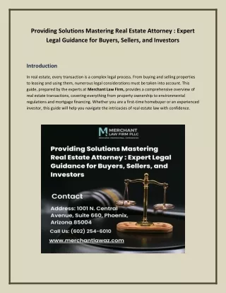 Providing Solutions Mastering Real Estate Attorney