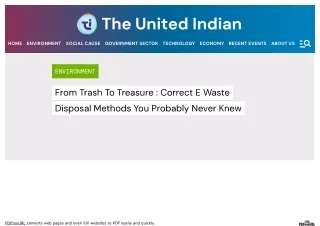 E Waste Disposal Methods