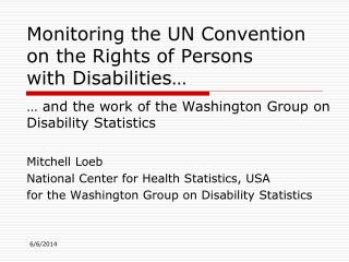 Monitoring the UN Convention on the Rights of Persons with Disabilities…