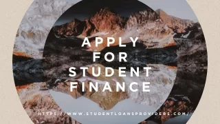 Apply For Student Finance