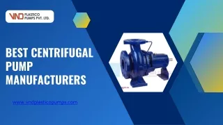 Best Centrifugal Pump Manufacturers in Ahmedabad