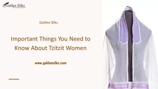 Important Things You Need to Know About Tzitzit Women