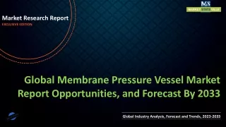 Membrane Pressure Vessel Market Report Opportunities, and Forecast By 2033