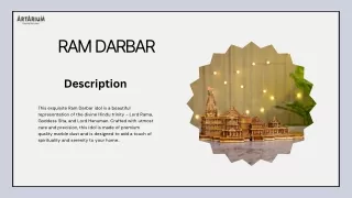 Buy Ram Darbar Idol Online in India at Lowest Price – theartarium