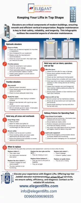 Professional Elevator Maintenance in Jeddah | Elegent Lifts