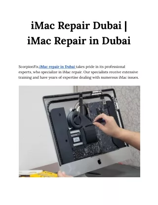 iMac Repair Dubai _ iMac Repair in Dubai