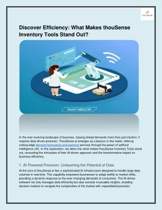 Discover Efficiency_ What Makes thouSense Inventory Tools Stand Out_