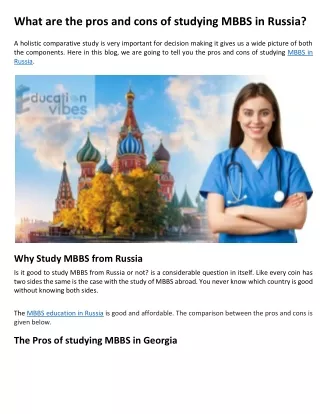 MBBS in Russia