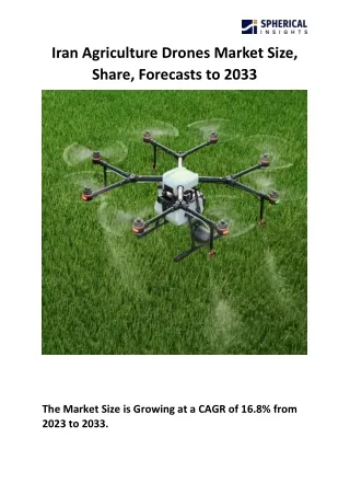Iran Agriculture Drones Market Size