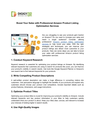 Boost Your Sales with Professional Amazon Product Listing Optimization Services (1)