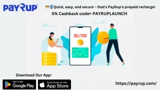 Stay Charged and Connected PayRup Prepaid Recharge.