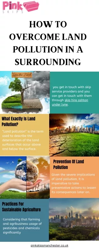 HOW TO OVERCOME LAND POLLUTION IN A SURROUNDING