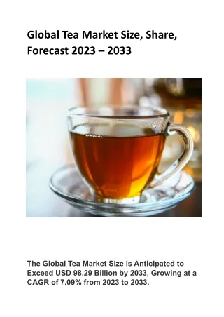 Global Tea Market