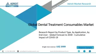 Dental Treatment Consumables Market Growth, Trends, Top Overview, And Forecasts