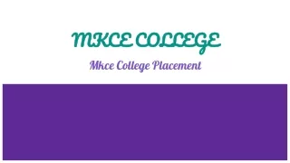 Mkce College Placement