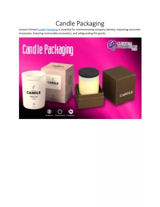 Candle Packaging