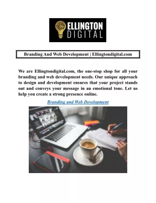 Branding And Web Development | Ellingtondigital.com