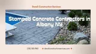 Stamped Concrete Contractors in Albany NY