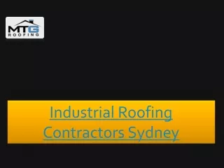 Industrial Roofing Contractors Sydney