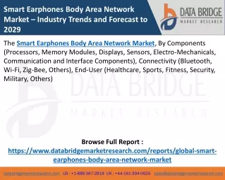 Smart Earphones Body Area Network Market