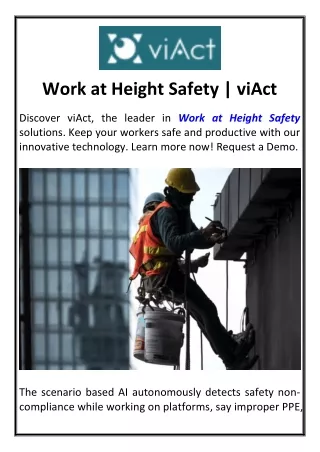 Work at Height Safety viAct1