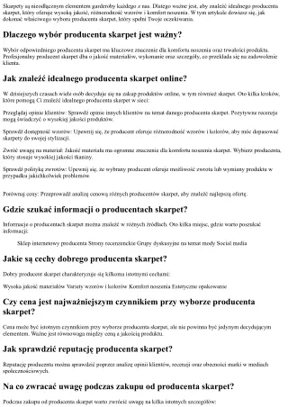 Jak znaleźć idealnego producenta skarpet?