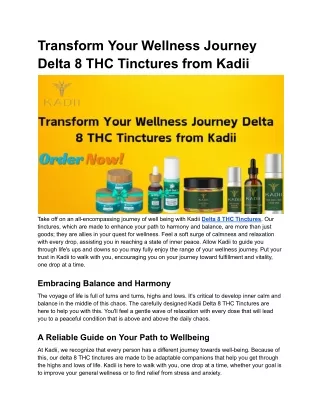 Cannabis Products | Organic Delta 8 THC | Kadii